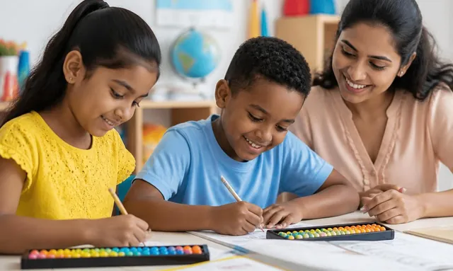Abacus classes at Benchmark Training Institute, Abu Dhabi